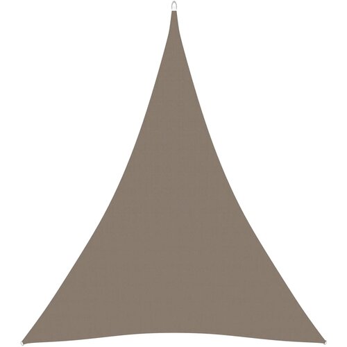 VidaXL Senčno jadro oksford blago trikotno 5x6x6 m taupe Slike