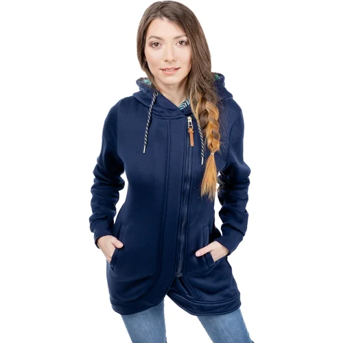 Glano Women's Extended Sweatshirt - blue