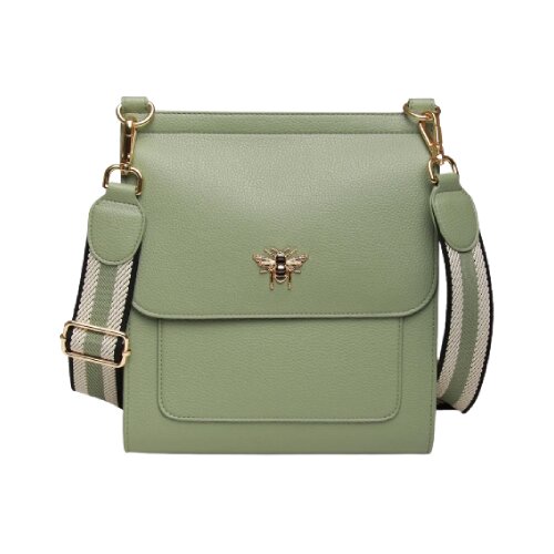 Fancy Metal Goods Ltd Alice Wheeler - Torba Large - Bloombury, Sage, Cross body Cene