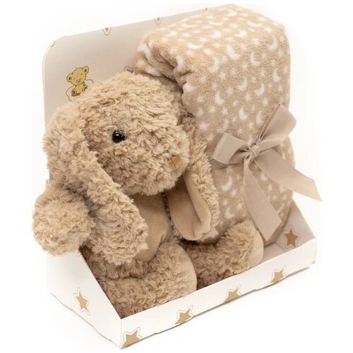 Bbo set pli&amp;scaron;ana igračka + ćebence Rabbit Brown Slike