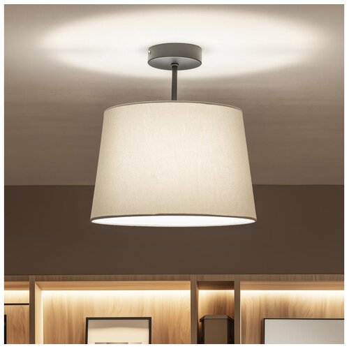 Brilagi LED plafonski luster CERIA 1xE27/60W/230V prečnik 30 cm crna/siva Slike