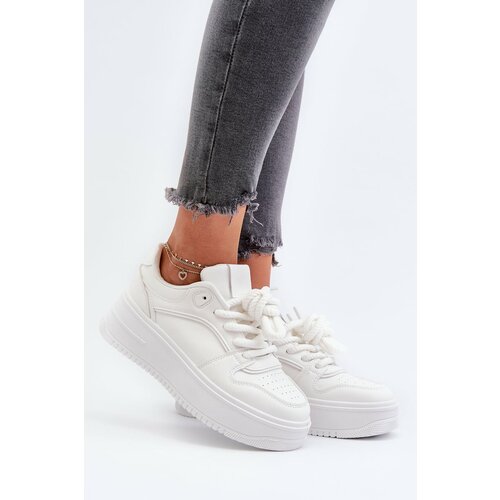 Kesi Women's Sneakers on Eco Leather White Vhisper Platform Slike