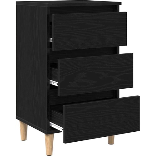  Noćni ormar Crni hrast 40 x 35 x 69 cm Konstruirano drvo Slike