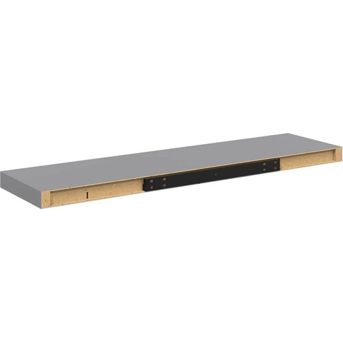  Plutajuće zidne police 4 kom sive 90 x 23,5 x 3,8 cm MDF Slike