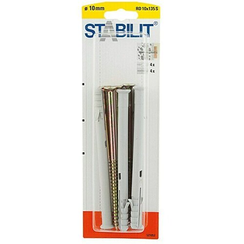 STABILIT Set vijaka i tipli (Promjer tiple: 10 mm, Duljina tiple: 135 mm, Plastika, 4 Kom.) Slike