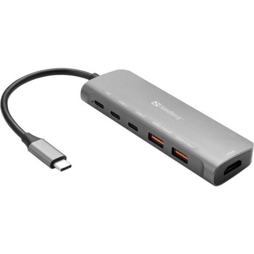 Sandberg USB-C Dock HDMI + 2xUSB-A + 2xUSB-C + PD 100W dok stanicu Cijene
