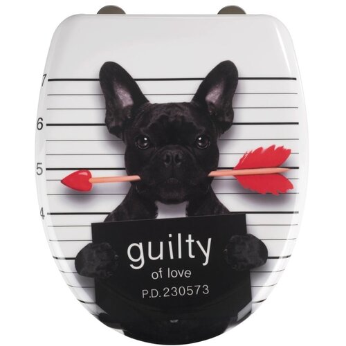 Wenko WC daska s automatskim zatvaranjem 37,5 x 41,5 cm Guilty Dog – Cijene