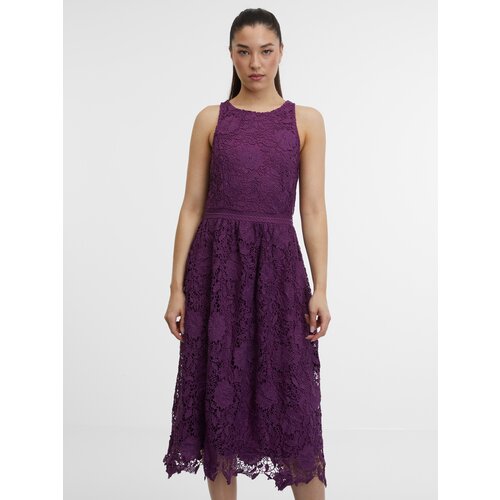 Orsay Purple Women&amp;#039;s Lace Dress - Women&amp;#039;s Slike