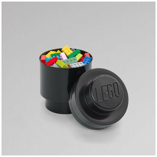 Lego kutija za odlaganje, okrugla (1): crna Slike