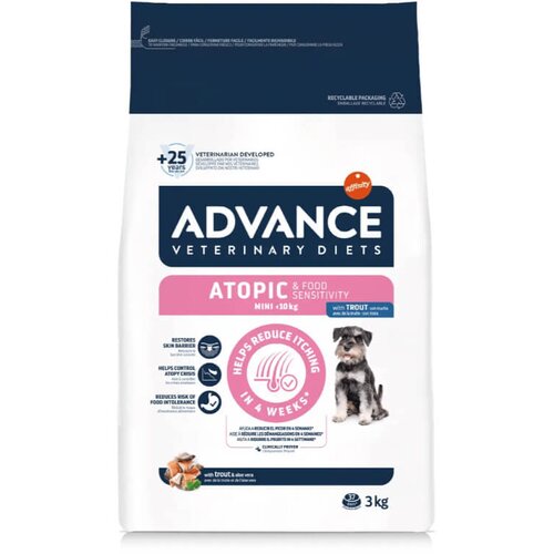 Advance veterinarska dieta za pse Atopic Mini - postrv 3 kg Cene