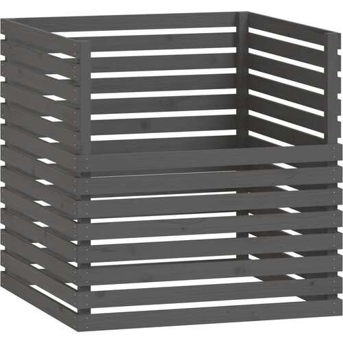 vidaXL Kompostnik siva 100x100x102 cm trdna borovina, (20746524) Cene