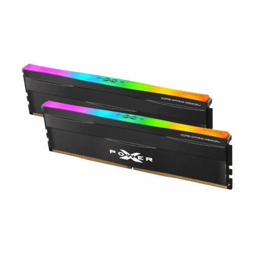 SiliconPower DDR5 32GB (2x16GB) 6000MHz [XPOWER Zenith RGB], CL30 1.35V UDIMM, XMP3.0 & EXPO, Black, w/RGB Heatsink, Memory Kit Slike