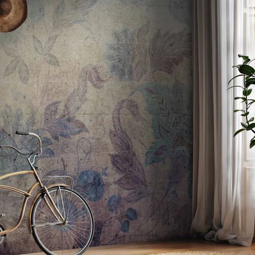 Foto tapeta - Floral decorations - plant motif with ornaments in vintage style 500x350 Slike
