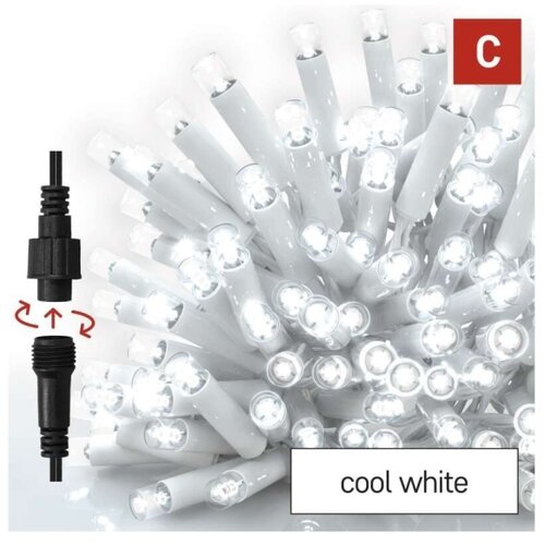  LED spoljni lanac 50xLED/3x0,4m IP44 hladna bela Slike