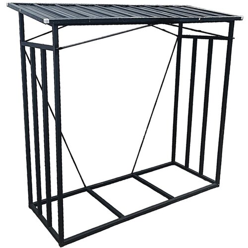 Chomik metalni stalak sa krovom za ogrevno drvo 185&times;70&times;185 cm Cene