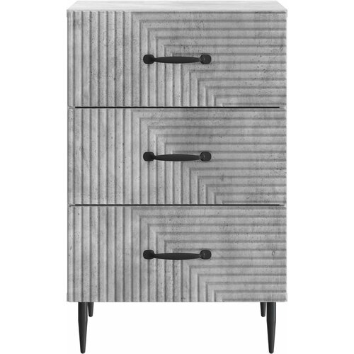  Noćni ormar Betonska siva 43 x 41 x 66,5 cm Konstruirano drvo Slike