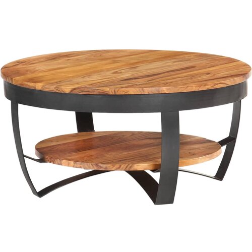  Stolić za kavu 65 x 65 x 32 cm od masivnog bagremovog drva Cijene