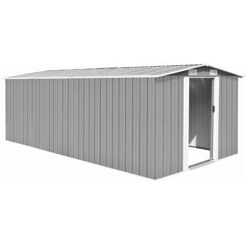 vidaXL Vrtna lopa 257x489x181cm kovinska siva Cene