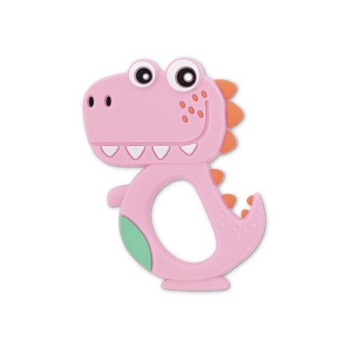 Lorelli silikonska glodalica za bebe dino - lucky pink ( 10210820002 ) Cene