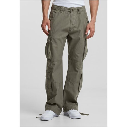 Urban Classics Men's Double Cargo Trousers - Olive Slike