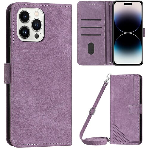 INORCO Za iPhone 14 Pro Max denarnica, ovitek za telefon, stojalo iz PU usnja, natisnjen ovitek za telefon z naramnico, (22032948) Slike