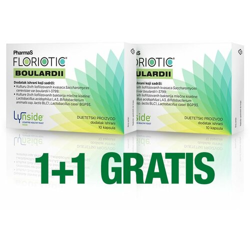 PharmaS FLORIOTIC® boulardii 1+1 gratis Slike