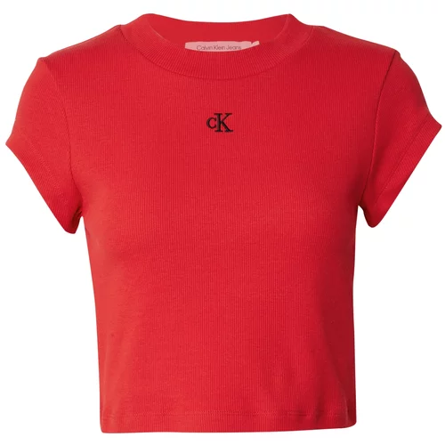 Calvin Klein Jeans Majica crvena / crna