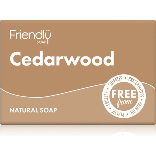 Friendly Soap Natural Soap Cedarwood naravno milo 95 g Slike