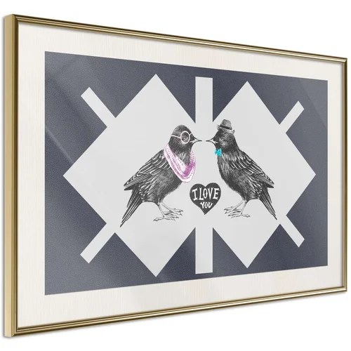  Poster - Bird Love 90x60