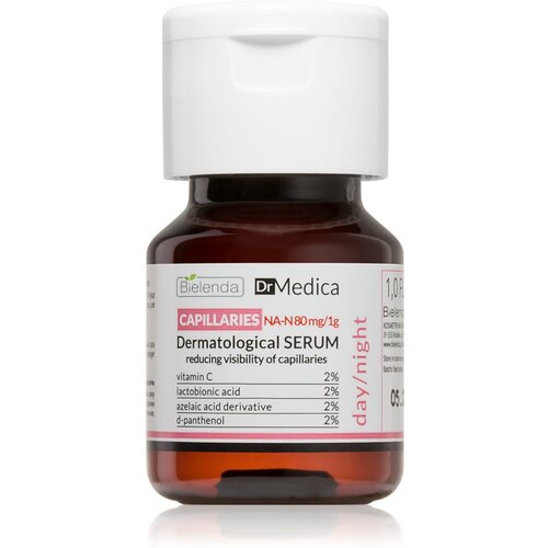 Bielenda Dr Medica Capillaries serum za obraz za krepitev drobnih žilic in redukcijo rdečice 30 ml Cene
