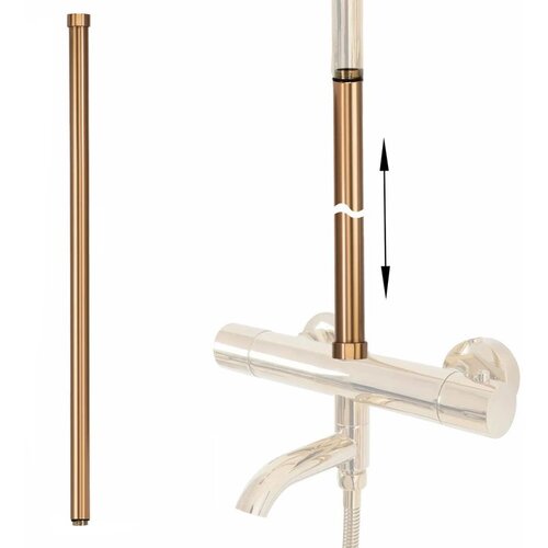 REA Bath Adapter za podalj&scaron;ek kopalne kadi/prhe BRUSH COPPER 60 cm Cene