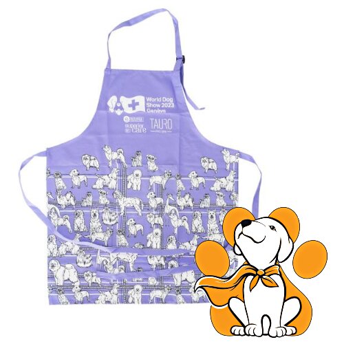 Tauro Pro Line world Dog Show 60x70cm, Kecelja Za Grooming, Ljubičasta Slike