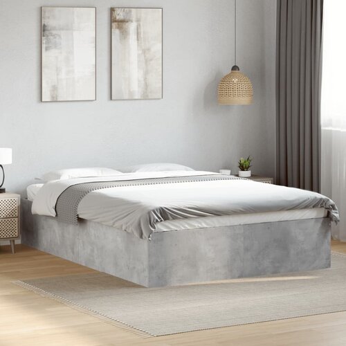 Furnova Posteljni okvir betonsko siv 135x190 cm inženirski les, (21940735) Slike