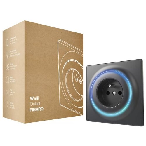 Fibaro Walli smart electrical socket FGWOE-011-8 Wallli Outlet Anthracite Cijene