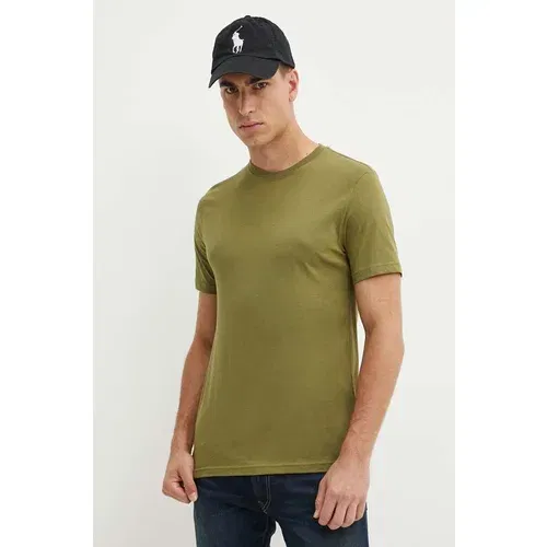 United Colors Of Benetton Bombažna kratka majica moški, zelena barva