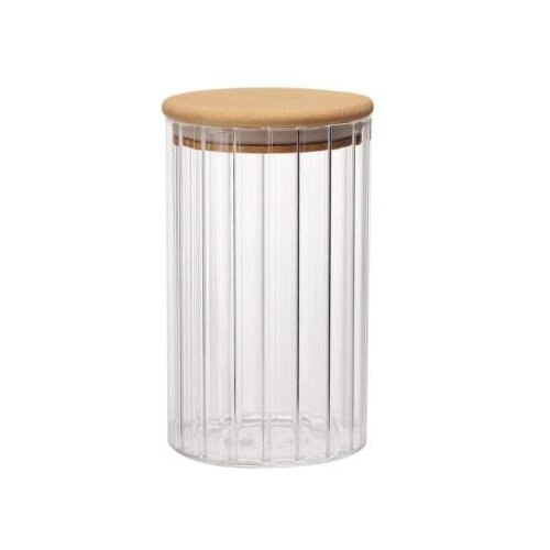  DP3342 POSUDA ZA ZAČIN REBRASTA STAKLO/BAMBUS 9X12CM Slike