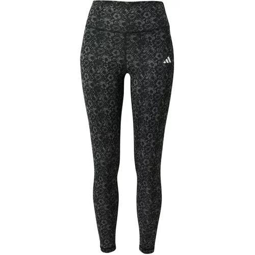 Adidas Sportske hlače 'Essentials' dimno siva / tamo siva / crna / bijela