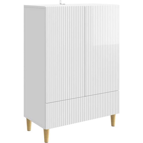  Kreveta s ladicama Bijela visokog sjaja 66 x 34 5 x 95 cm - Bijela visokog sjaja Cene