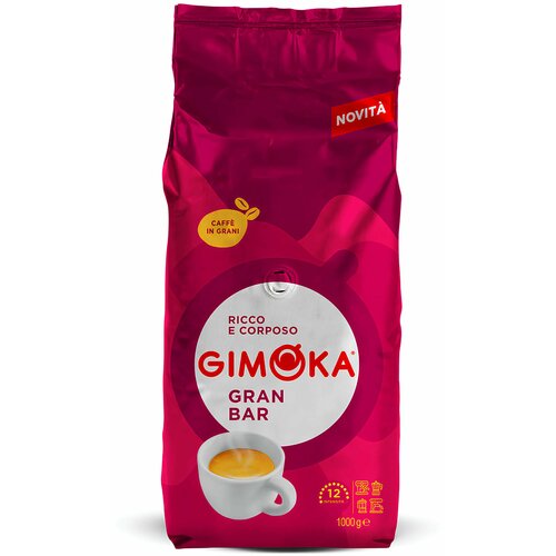 GIMOKA pržena kafa u zrnu Gran Bar espresso 1kg Slike