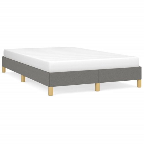 Maison Chic Posteljni okvir - Dvoposteljna postelja - Zakonska postelja brez vzmetnice temno siva 120x190 cm blago-J12981, (21768846) Slike