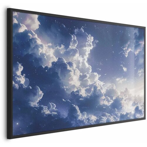  Plakat Starry Clouds and Soft Light Over a Corner of the Sky 60x40 Crni okvir Cijene
