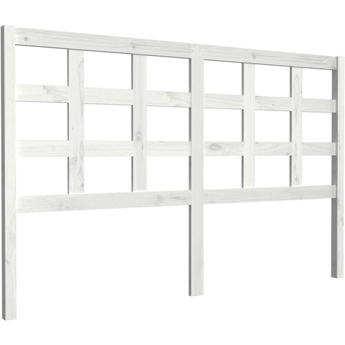 Maison Chic posteljno vzglavje - vzglavna omarica - nočna omarica belo 156x4x100 cm trdna borovina, (21706087) Slike