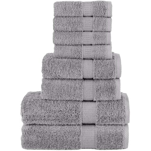  8-dijelni vrhunski set ručnika SOLUND sivi 600 gsm Cijene