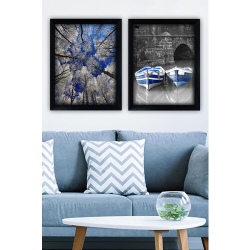 Wallity SYC7436502415494 Multicolor Decorative Framed Painting (2 Pieces) Cijene
