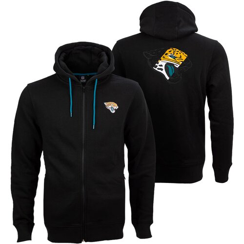  Mu&amp;scaron;ka Jacksonville Jaguars Oversized Split Print Zip Thru zip majica sa kapuljačom Slike