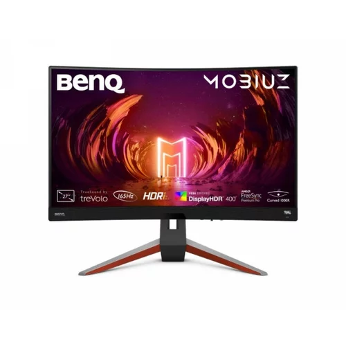 BenQ Monitor 68,6 cm (27,0") EX2710R 2560x1440 Gaming 165Hz VA 1ms 2xHDMI DisplayPort 2xUSB3.0 HAS zvočniki-woofer FreeSync Premium Pro HDR10 Mobiuz, (21220979)