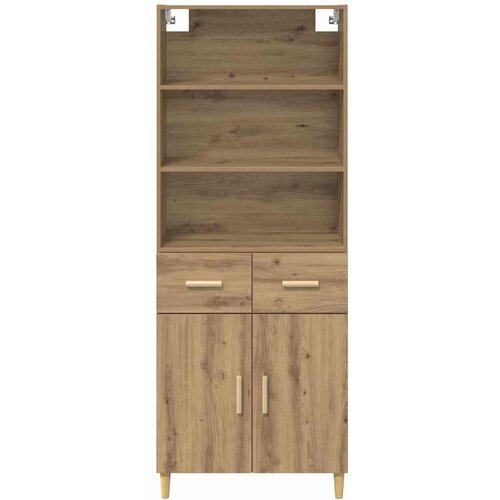  Highboard Umjetnički hrast 69,5 x 34 x 180 cm Konstruirano drvo Slike