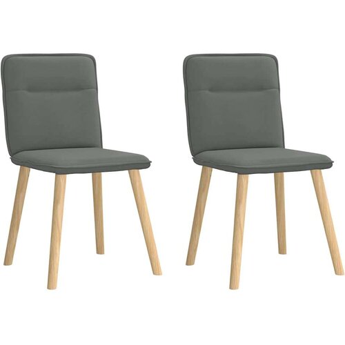 vidaXL Jedilni stoli 2 kosa temno sivo blago Cene