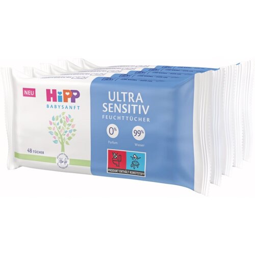 Hipp Babysanft Ultra Sensitive vlažni robčki za otroke 5x48 kos Cene