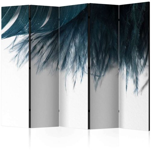  Paravan u 5 dijelova - Dark Blue Feather II [Room Dividers] 225x172 Cijene